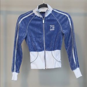 Bebe sport velour zip up